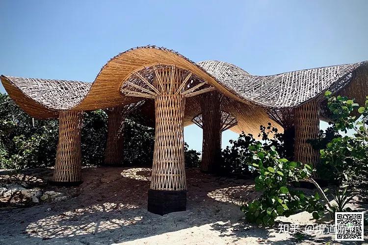 国外现代文旅项目-特色竹景观(竹编建筑) 境道原竹(可深化设计 施工