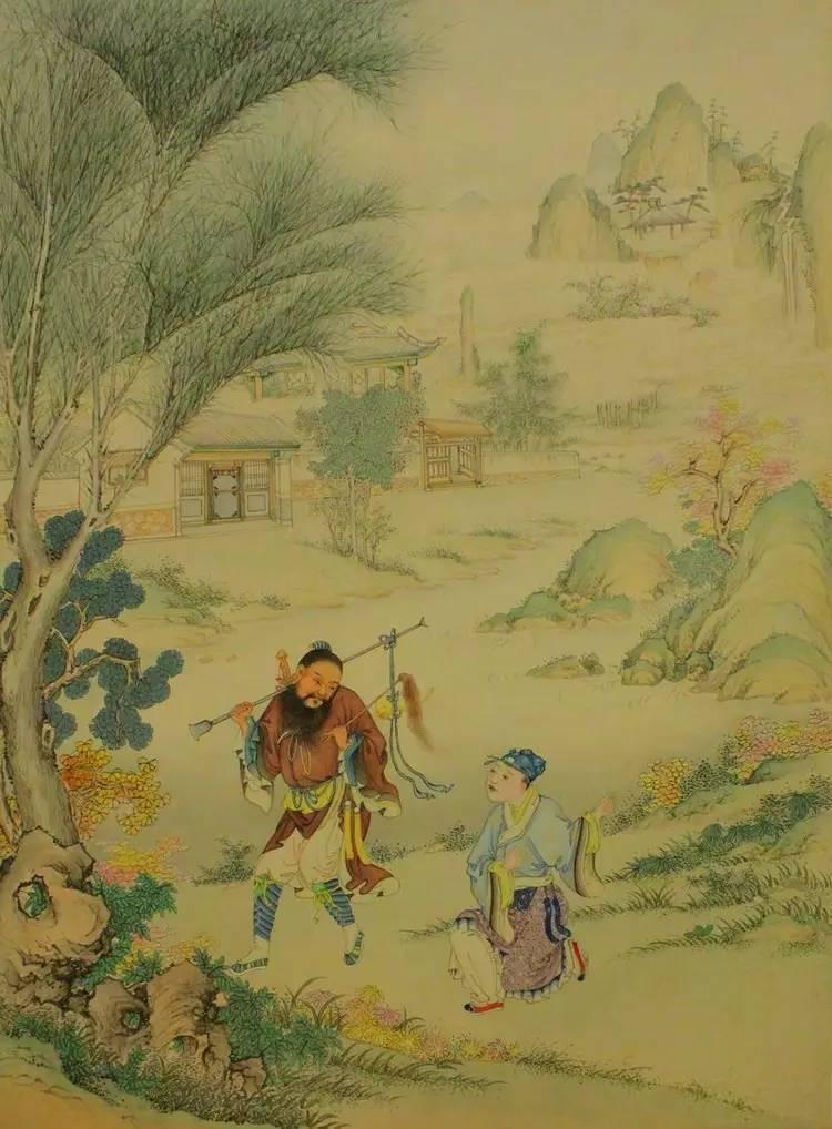 人鬼一体画皮原文与译文配图清光绪画册聊斋图说