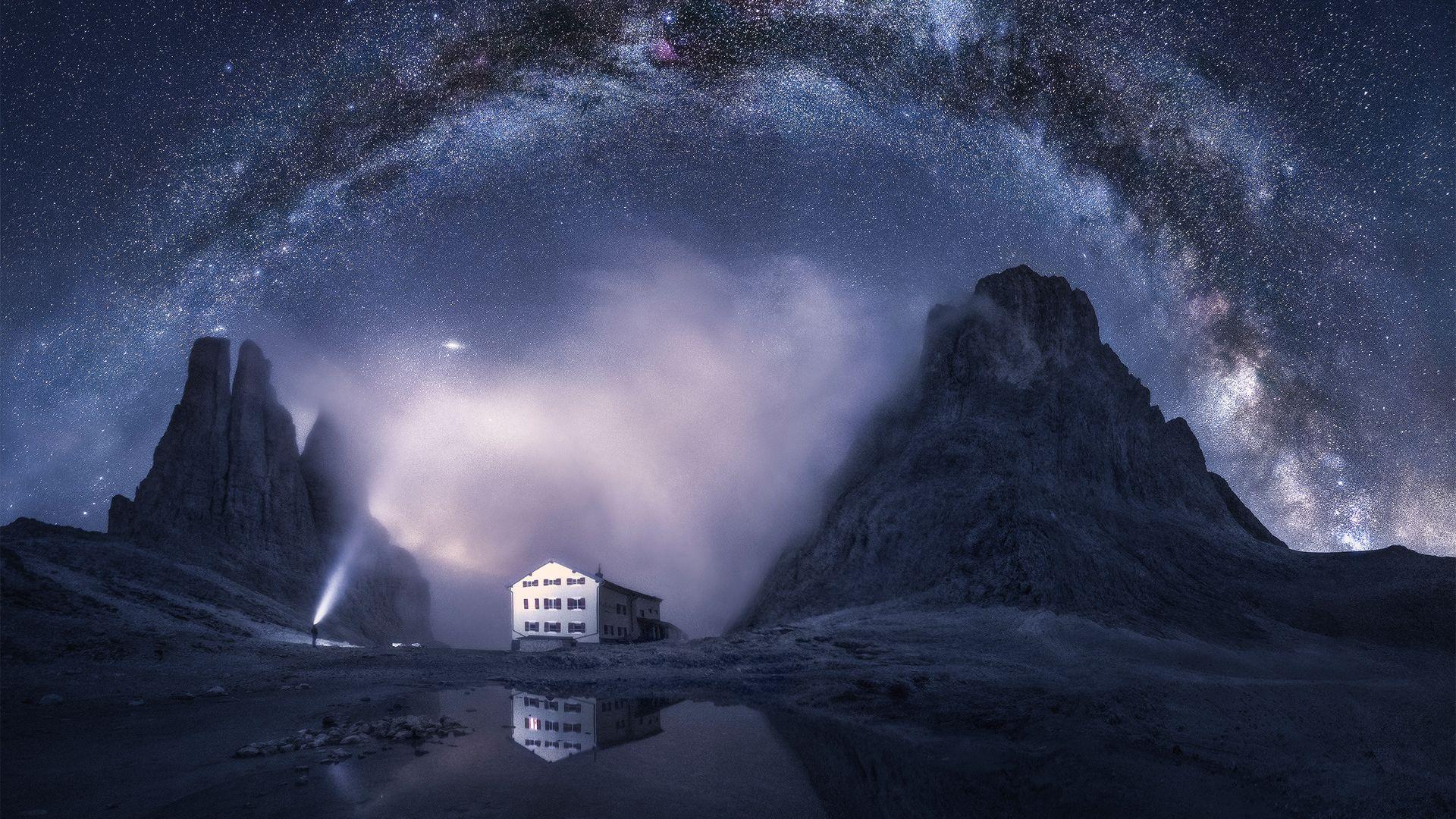 有没有什么平板用的大山星空壁纸? - 知乎