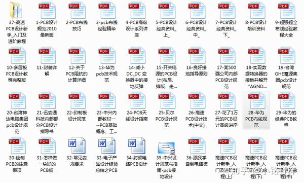 熬夜整理推荐 Pcb设计资料大全 49篇干货共1476页 含各大厂内部工程师使用资料 知乎