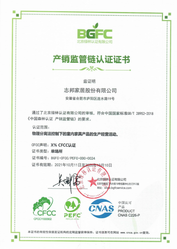 志邦家居通过全球最严苛的fsc 国际森林认证 - 知乎