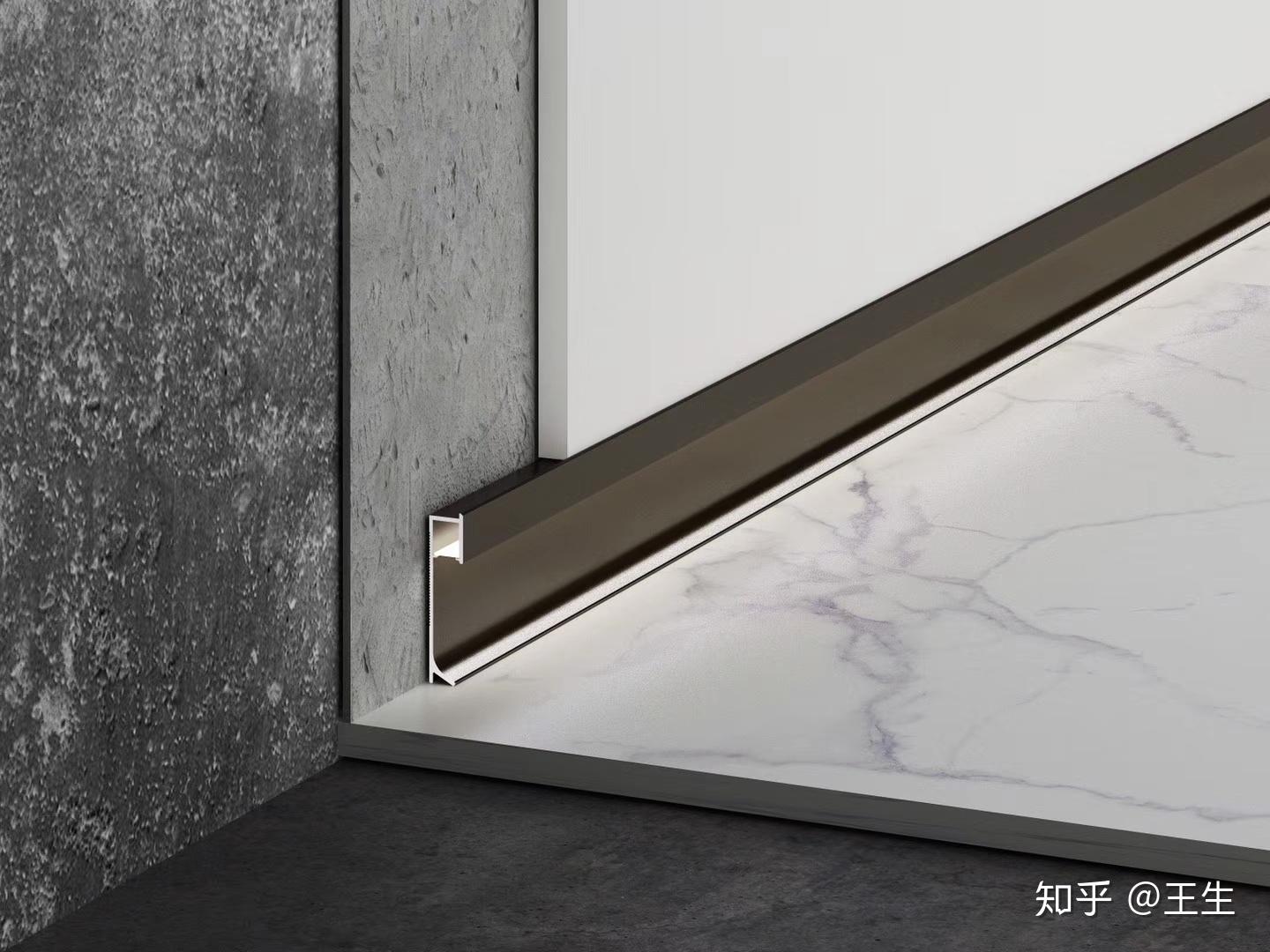 常见的几种带灯踢脚线