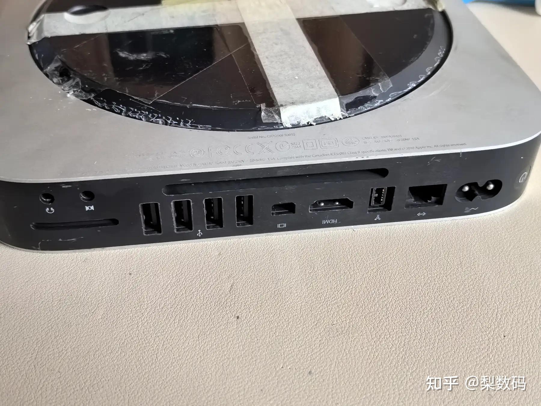 0,一个 mini dp 和一个 hdmi,还有个火线接口及千兆网卡:型号为 a1347