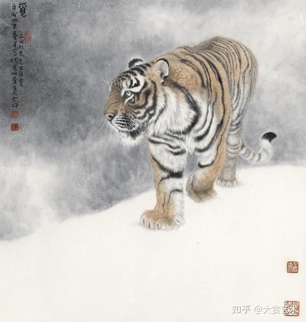冯大中:中国工笔画学会会长,以画虎蜚声画坛 - 知乎