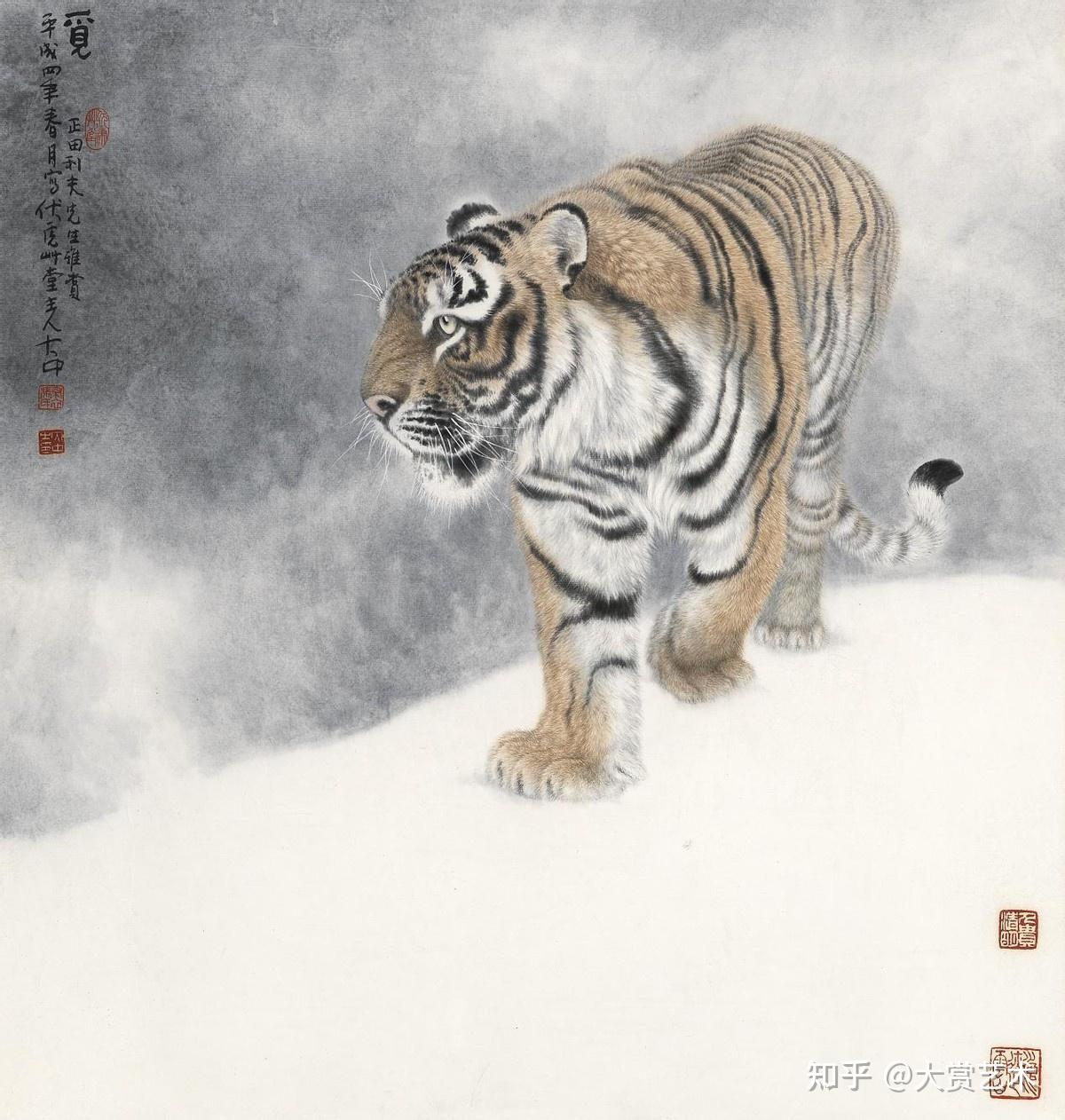 冯大中:中国工笔画学会会长,以画虎蜚声画坛 - 知乎