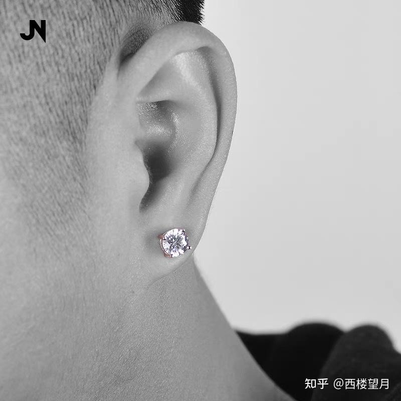 求问像我这种大耳垂的男生带什么耳钉好看