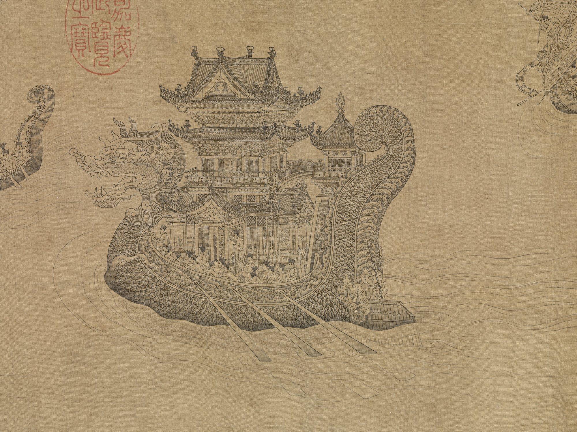 端午赛龙舟细节满分古人原来这么会玩