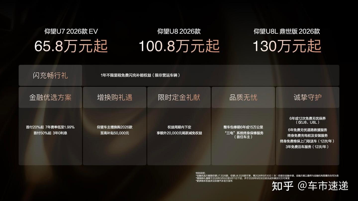 续航、操控、舒适全面进阶,仰望2026款旗舰车型重磅上市