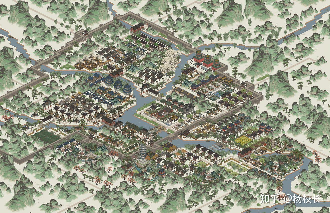 江南百景图徽州府整齐风格布局