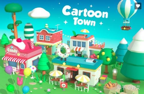 卡通风格浓厚. 4:cartoon town and farm 该素材包,含有