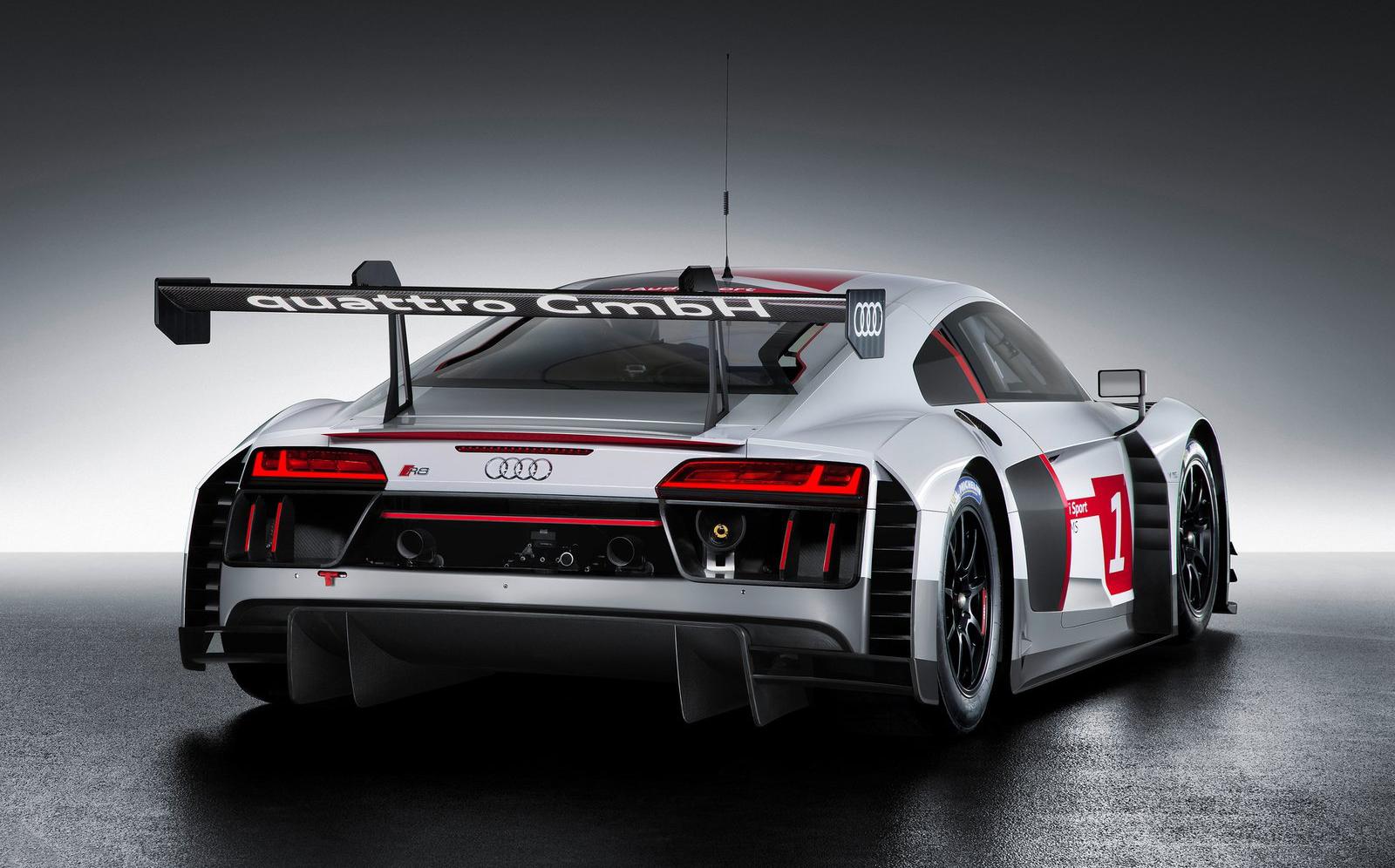 奥迪r8 lms gt3赛车诞生至少五年之久,经历了两代的演化,在各大赛事中