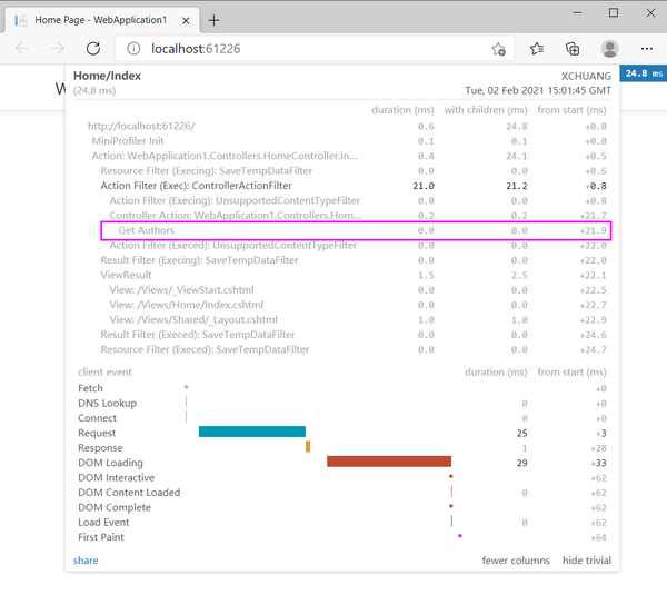 如何在 Core 中使用 MiniProfiler 知乎