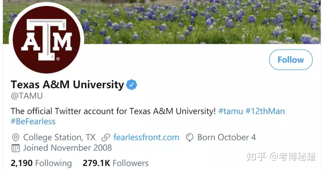 农工大学uf的主要twitter账号主要包括附属帐号的转发,如gators