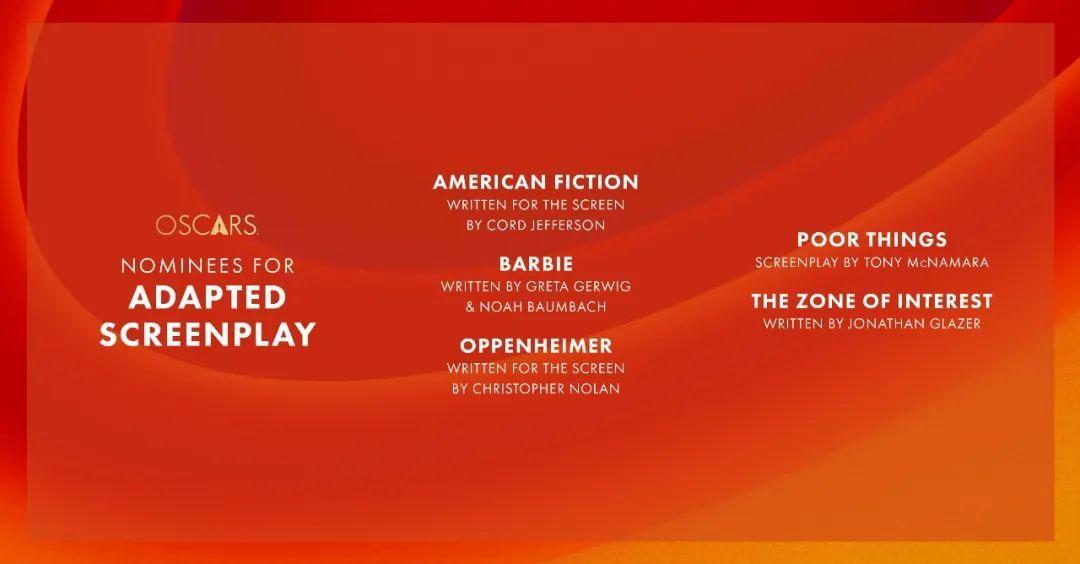 拍片保第96届奥斯卡提名名单公布奥本海默领跑