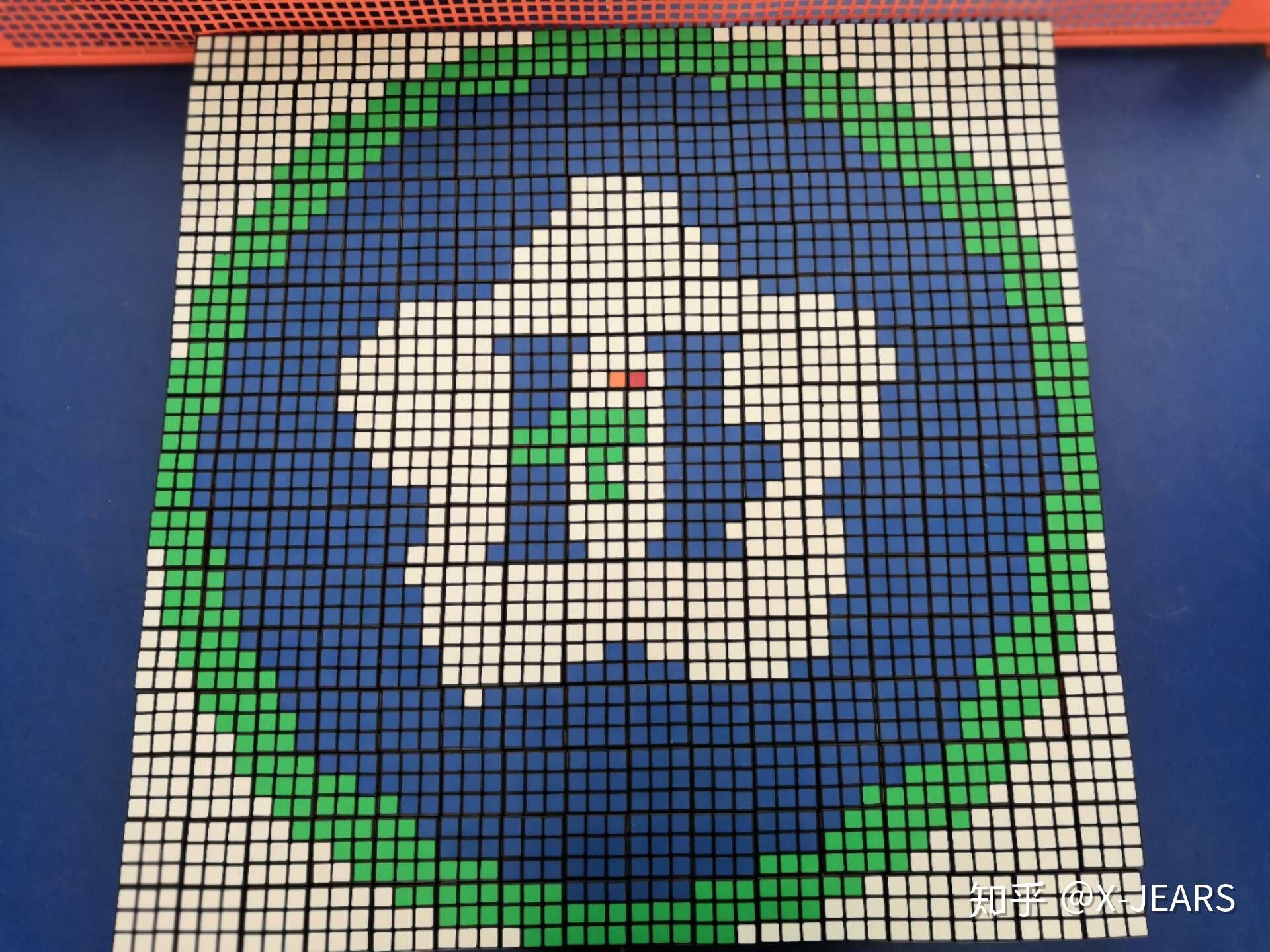 64个三阶魔方可以拼什么好看的图案