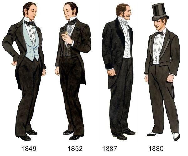 19世纪欧洲男性服装图片
