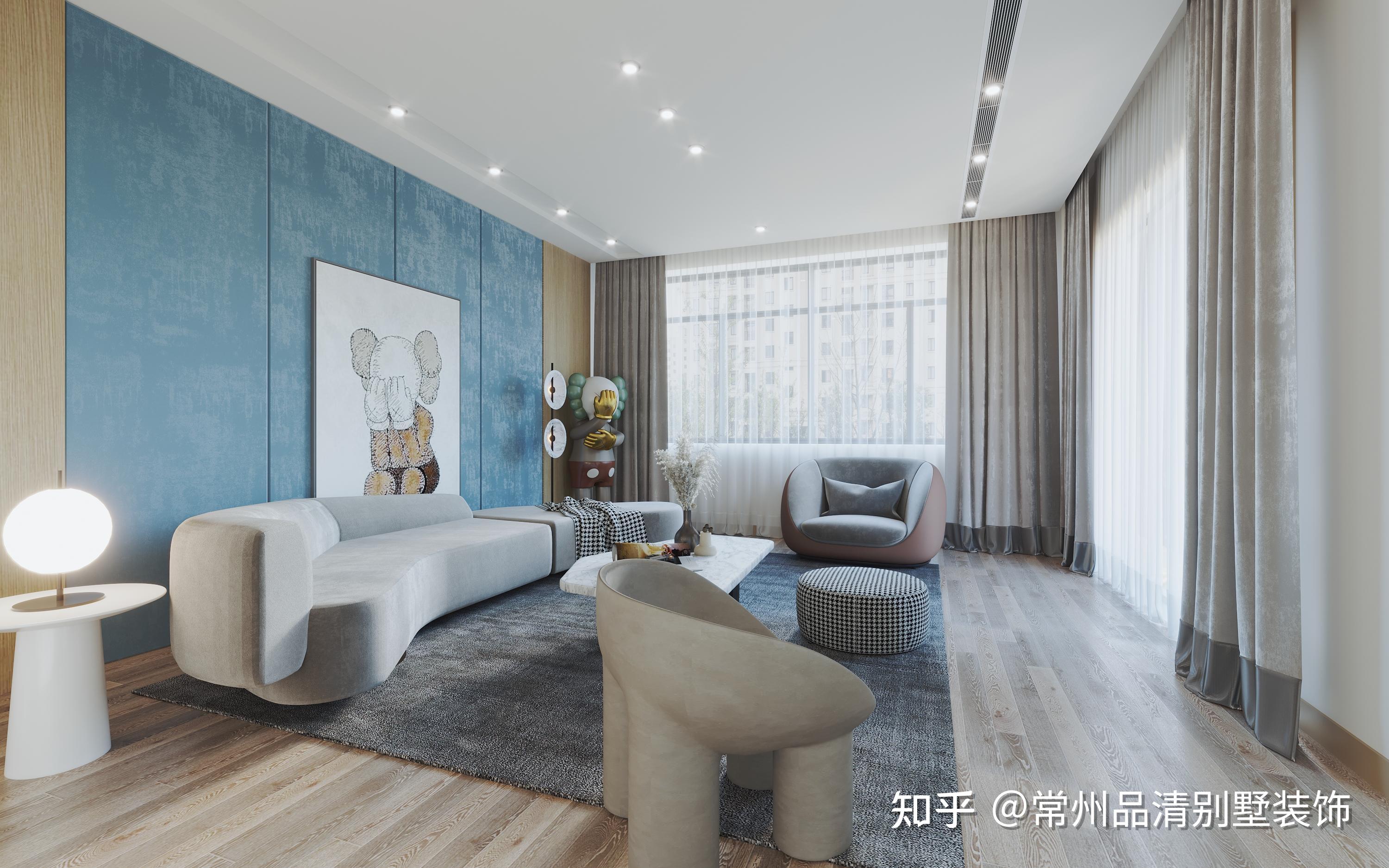 常州别墅装修:双配色,让空间更有张力 - 知乎