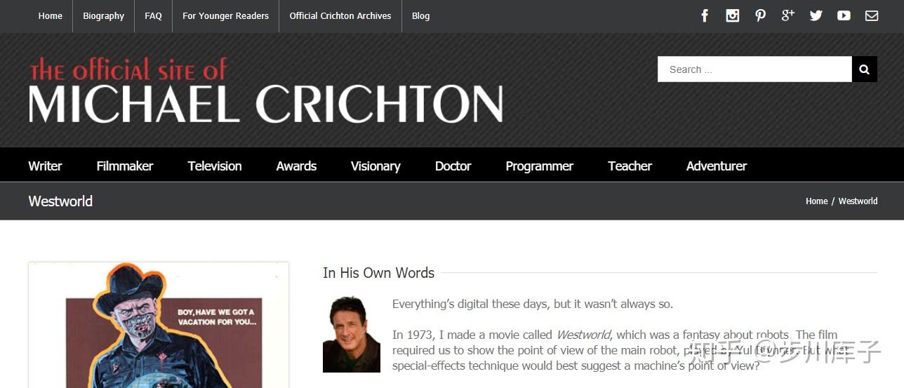 走近西部世界作者michaelcrichton