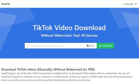 Log in TikTok