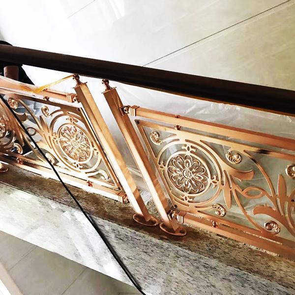 济南酒店铜栏杆厂家直销