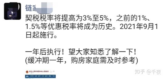 如何看待2021年實施的契稅法出於什麼原因