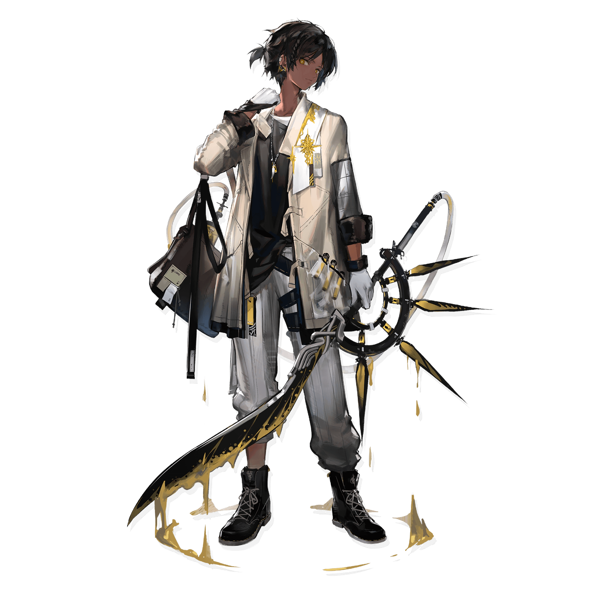 明日方舟为什么都喜欢在精二立绘人物面后加个东西