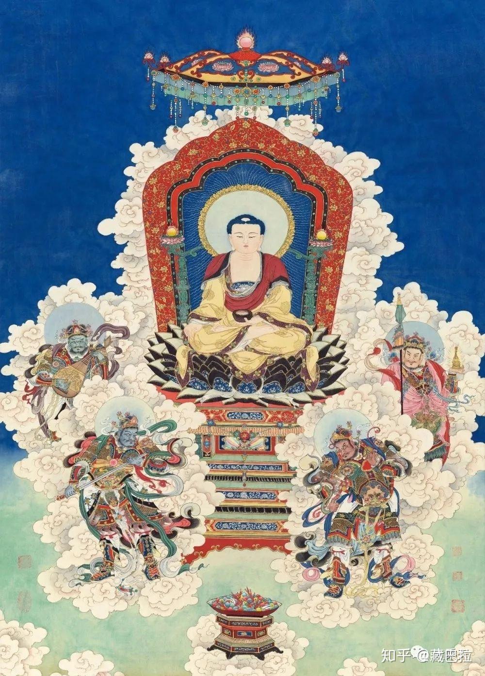 藏传佛教五方佛图片图片