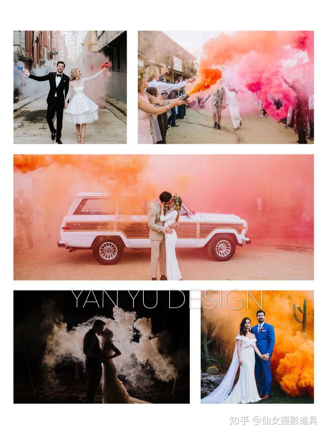 烟雾棒婚纱摄影