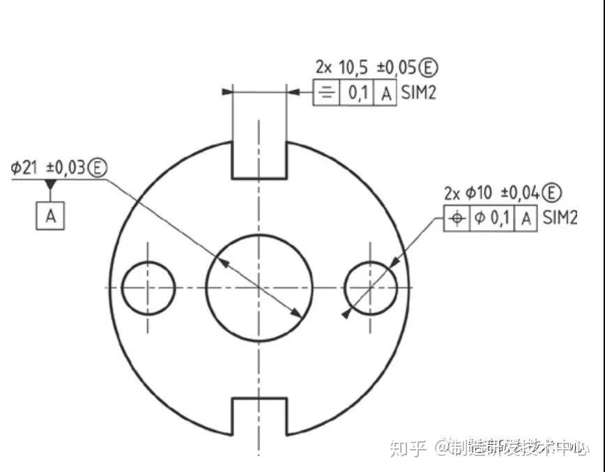 键槽对称度标注图片