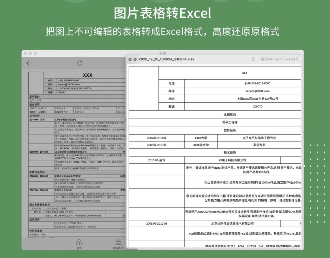 表格識別