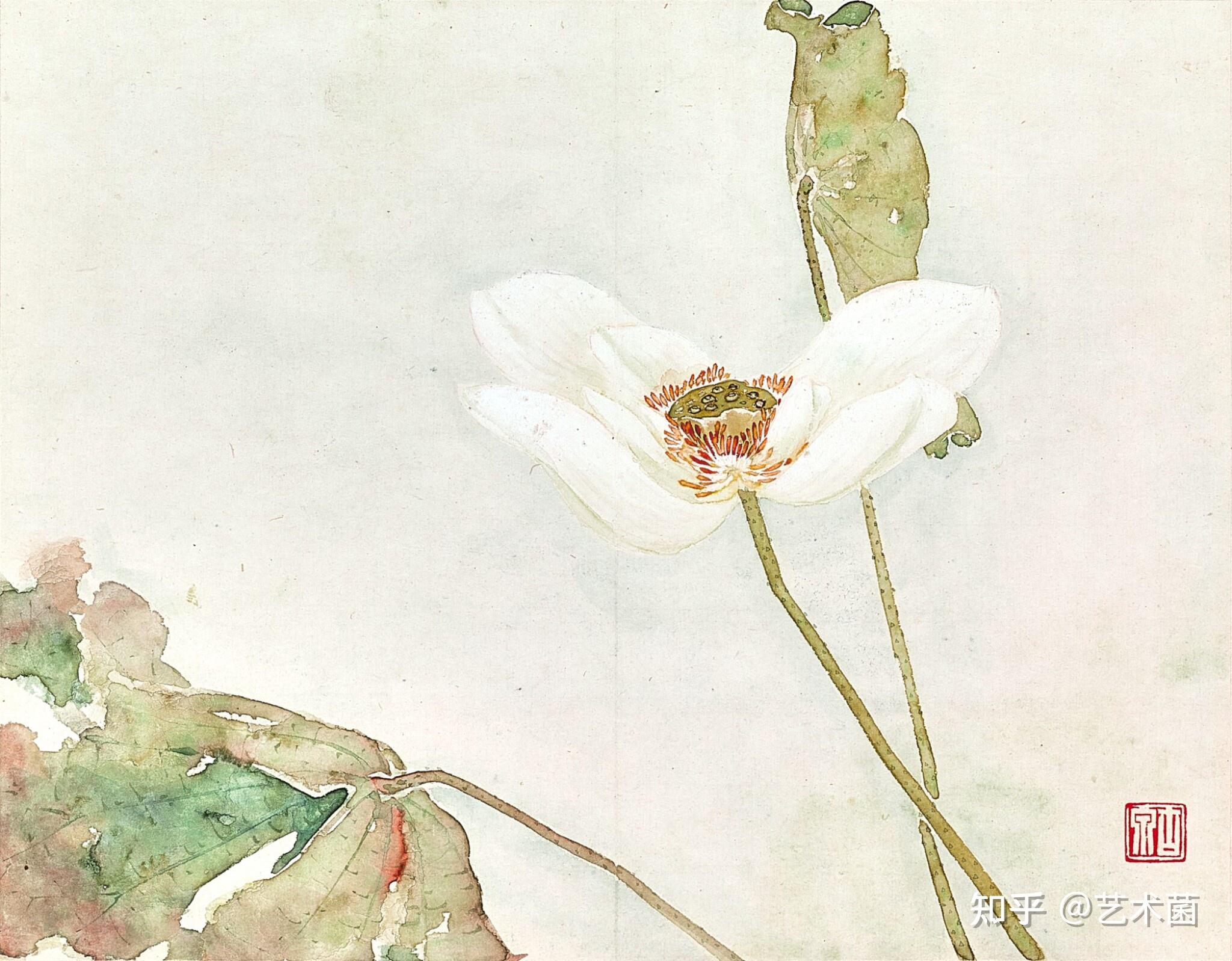 居廉清逸出尘册赋色妍雅清逸无伦