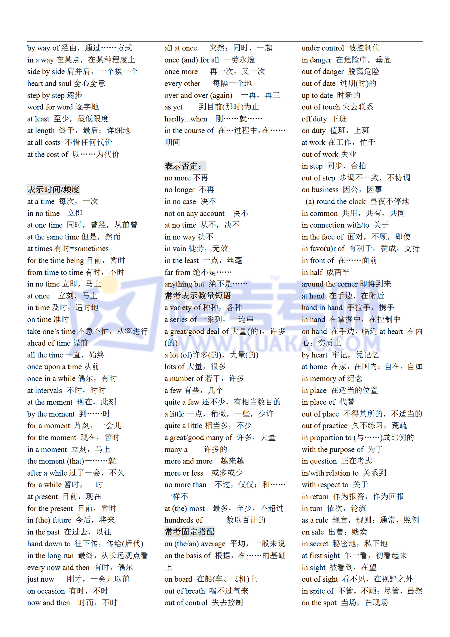 考研英语】完形填空词组及固定搭配常考汇总- 知乎
