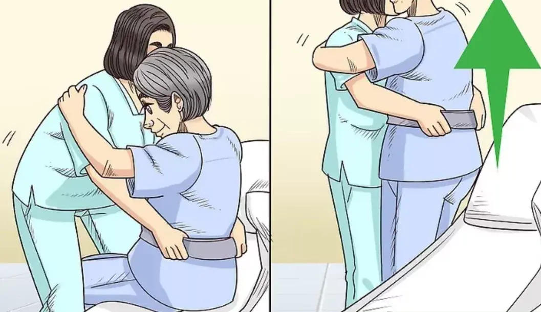 将患者从床上转移到轮椅上需要几步