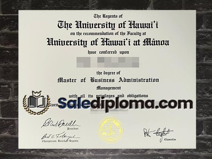 How to order fake University of Hawaii at Manoa diploma? - 知乎