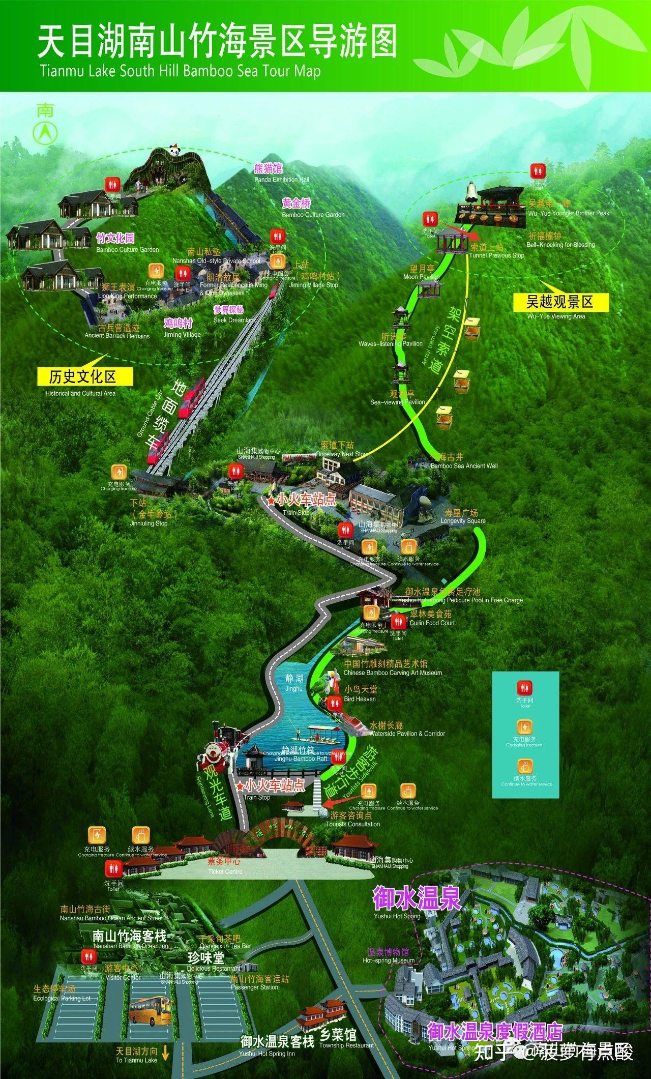 南山竹海路线图图片