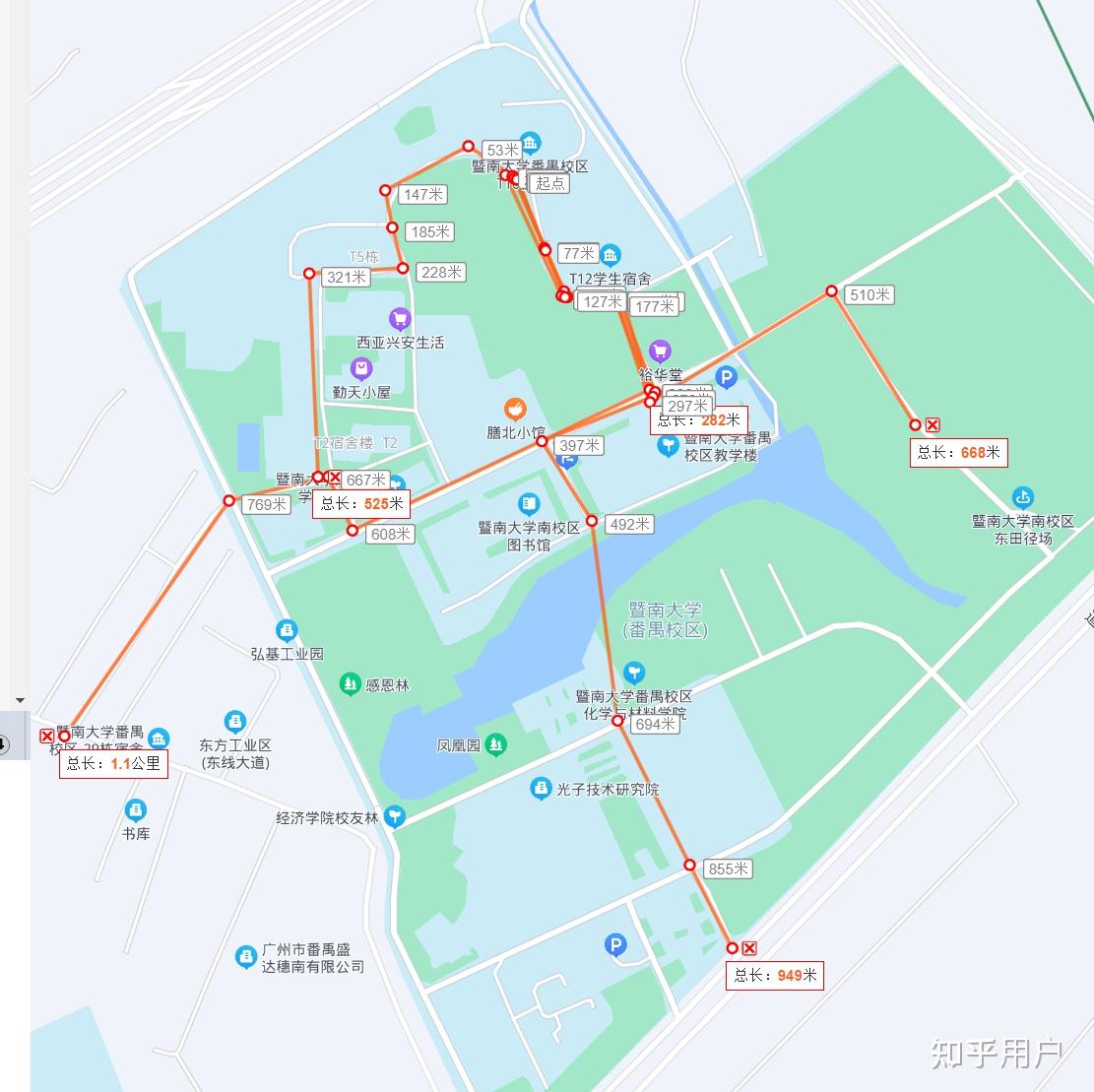 暨南大学番禺校区地图图片