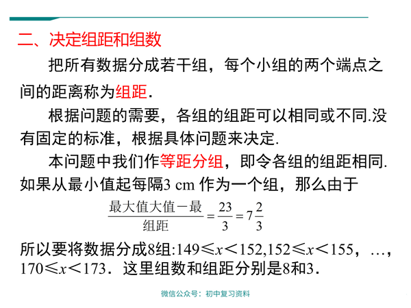 数学课件初中七年级下册数学直方图