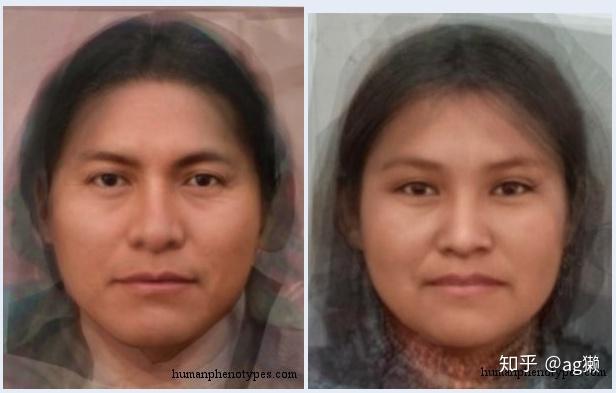 失散的远方亲戚美洲原住民人群的平均脸