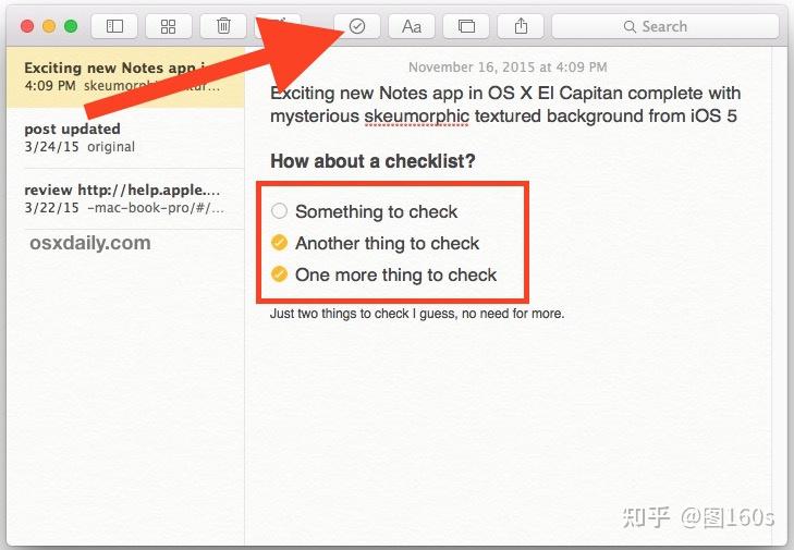 如何在iOS和Mac OS X中向笔记中添加待办清单 - 知乎