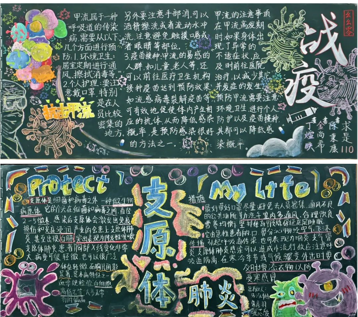 德清求是高中:预防传染疾病——记高一年级主题黑板报评比活动