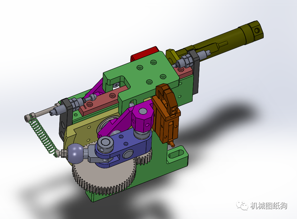 非标数模旋转摆动取料机械手机构3d图纸solidworks设计