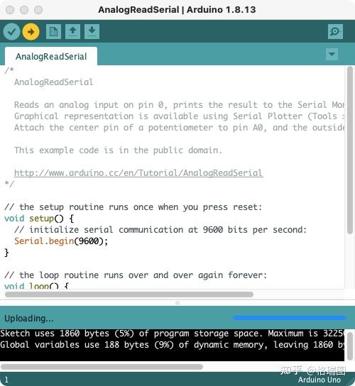 Arduino-0002-内置示例-模拟读 Analog Read Serial - 知乎