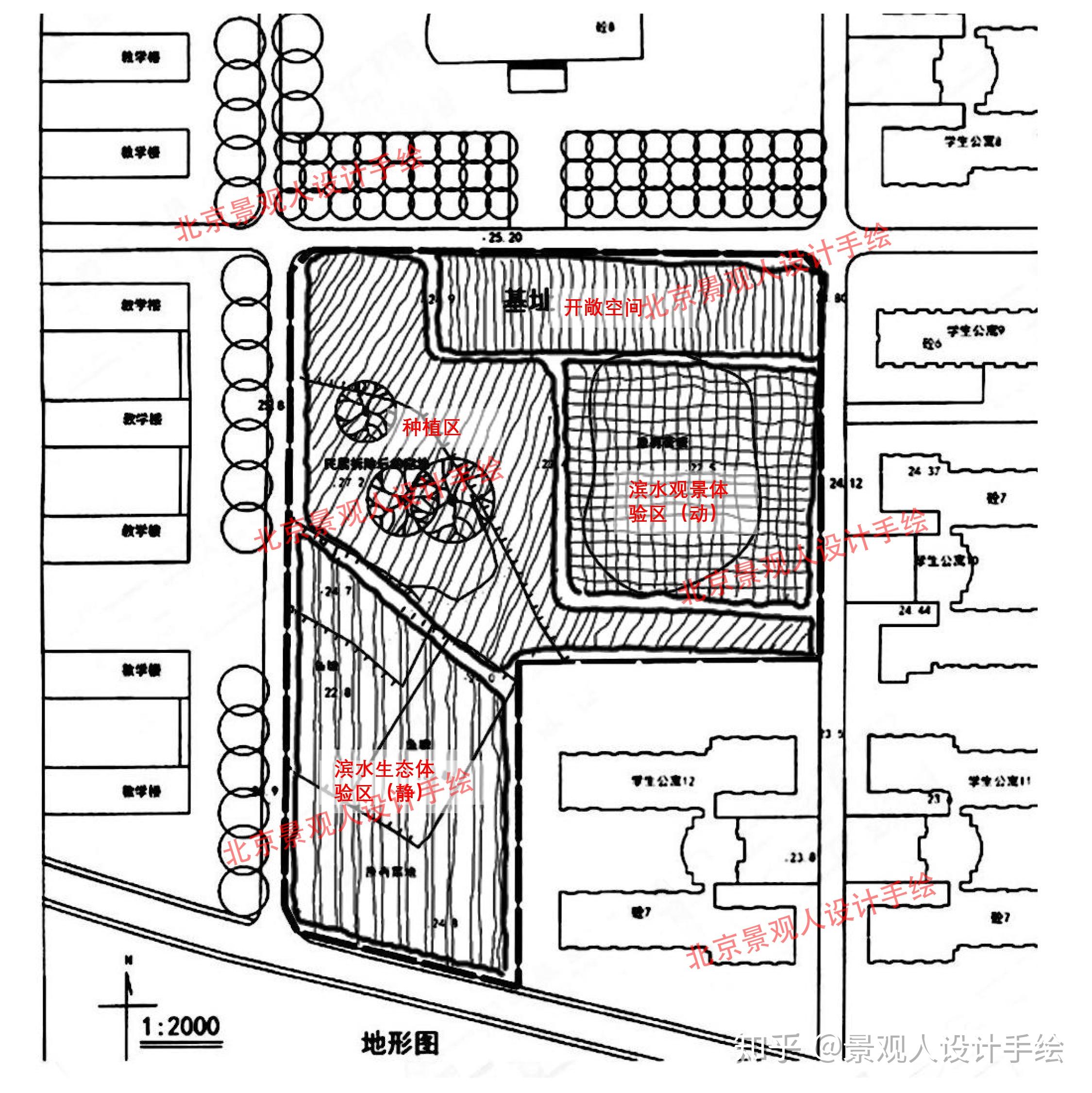 校园绿地设计方法以华中农2012年风景园林初试试题为例