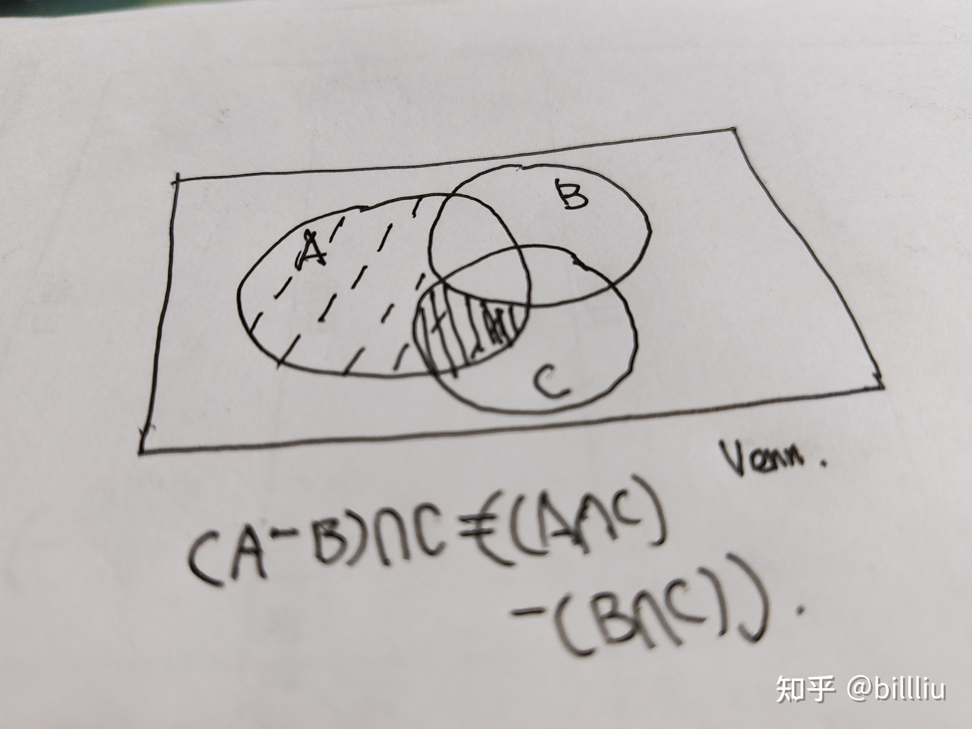 (A-B)∩C=A∩C-B∩C如何证明? - 知乎