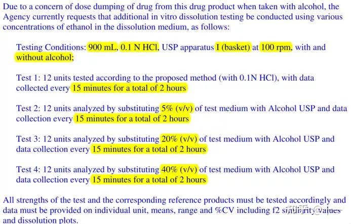 口服緩控釋製劑乙醇劑量傾瀉研究