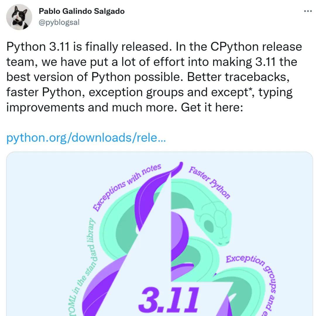 Python 3.11正式版来了,比3.10快10-60%,官方:这或许是最好的版本 - 知乎