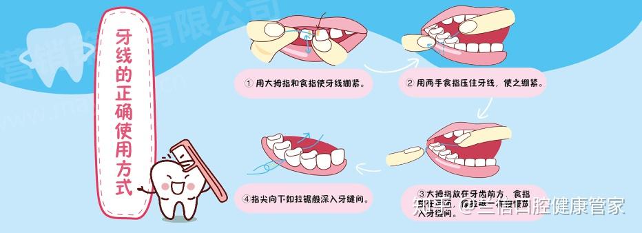 如何正确的使用牙线牙刷?