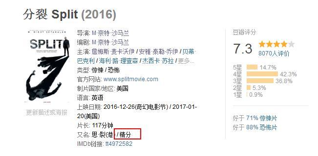 如何评价电影《分裂》（Split）？ - 知乎