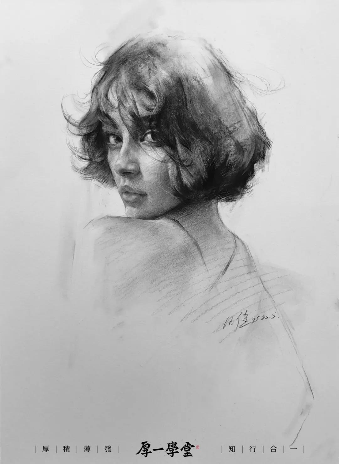 凡佳校长的联考素描头像高分秘籍,形不准,画面"僵糊",大关系"碎花"的