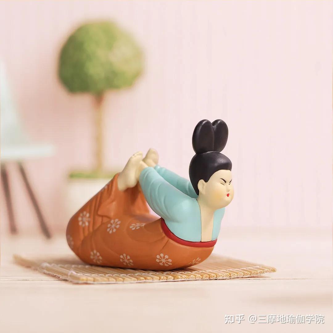一组唐朝仕女瑜伽憨态可掬的样子太治愈啦